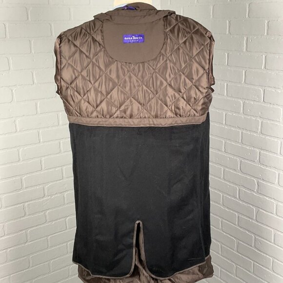 Savile Row London Coat Men Medium 42‎ Brown Kingston Trench Rain Belt Warmer VTG - Picture 9 of 16